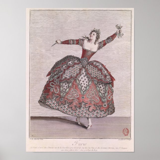 Poster Fúria design a Fúria em 'Hippolyte et Aricie' (Frente)