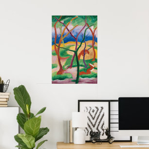 Poster Furões de Franz Marc em Jogo Arte Expressionista