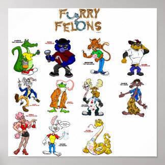 Póster Furry Felons