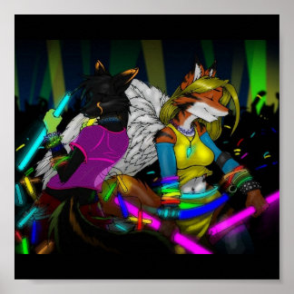 Poster Furry Rave
