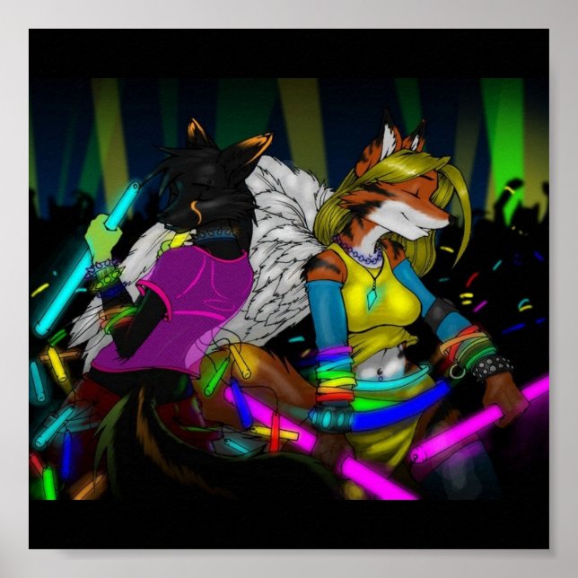 Poster Furry Rave (Frente)