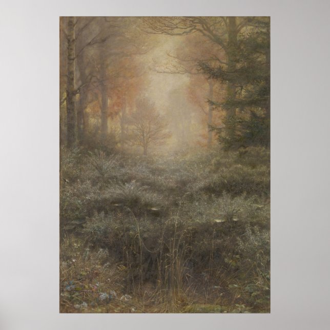 Póster Furze Dew-Drenered por John Everett Millais (Frente)