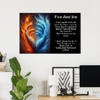 Poster Fusão de Fogo e Gelo