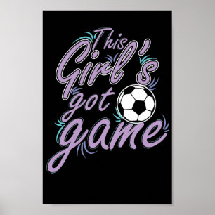 Poster Fußball "Essa garota tem jogo"