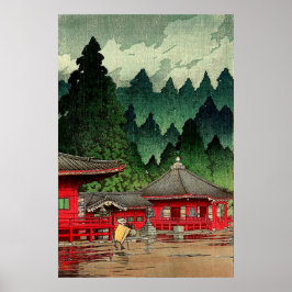 Poster Futatsu Hall Nikko Kawase Hasui