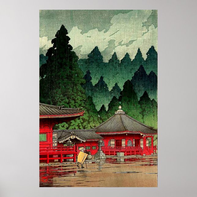 Poster Futatsu Hall Nikko Kawase Hasui (Frente)
