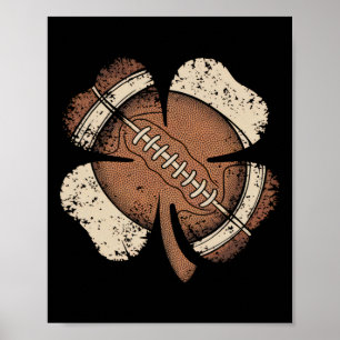 Poster Fútbol Día de San Patricio Chicos Chicas Hombres M