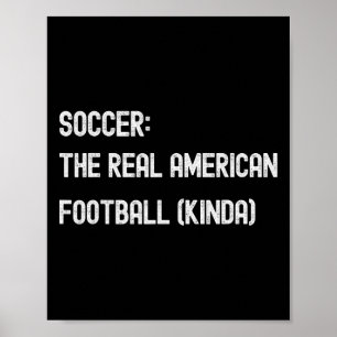 Poster Fútbol Futebol Fã Americano Engraçado Jogar Jogo P