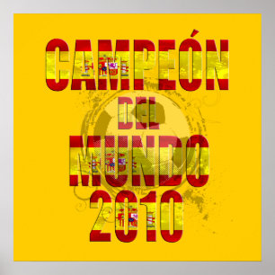 Poster Futebol 2010 de Campeón Del Mundo España