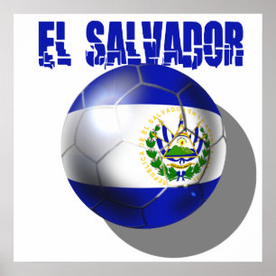 Póster Futebol 2014 do campeonato do mundo de El Salvador