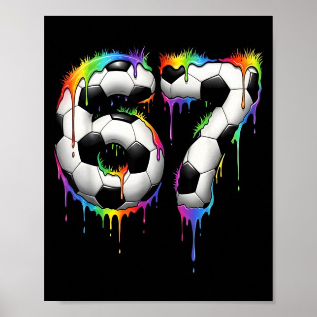 Poster Futebol 67 Seis Sete Divertido Gen Alpha Meme Arco (Frente)