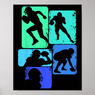 Poster Futebol Americano Boys Mens
