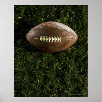 Futebol americano sobre grama, vista de cima