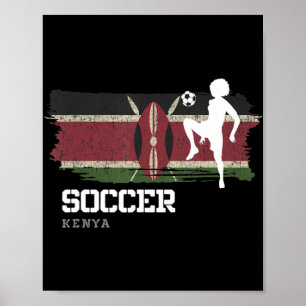Poster Futebol Bandeira Meninas de Futebol