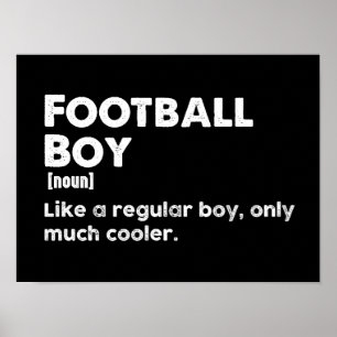 Poster Futebol Boy Engraçado Definição de Futebol