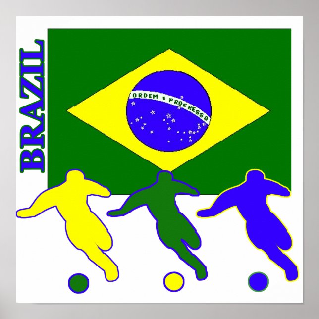 Póster Futebol Brasil (Frente)