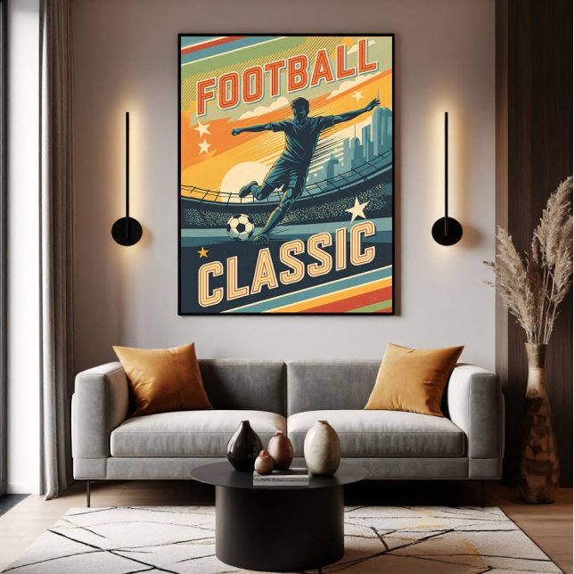 Poster Futebol Clássico Vintage (Criador carregado)