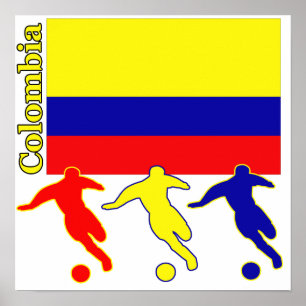 Póster Futebol Colômbia