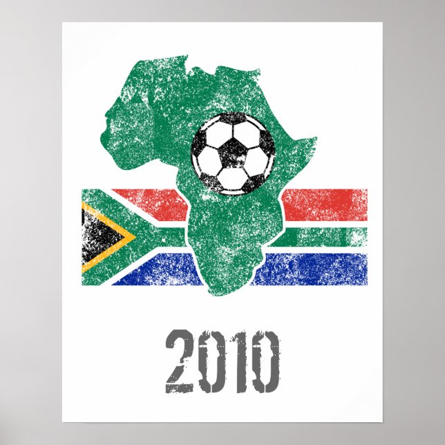 Poster Futebol da África do Sul (Frente)