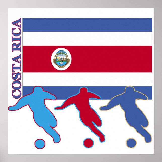 Poster Futebol da Costa Rica (Frente)