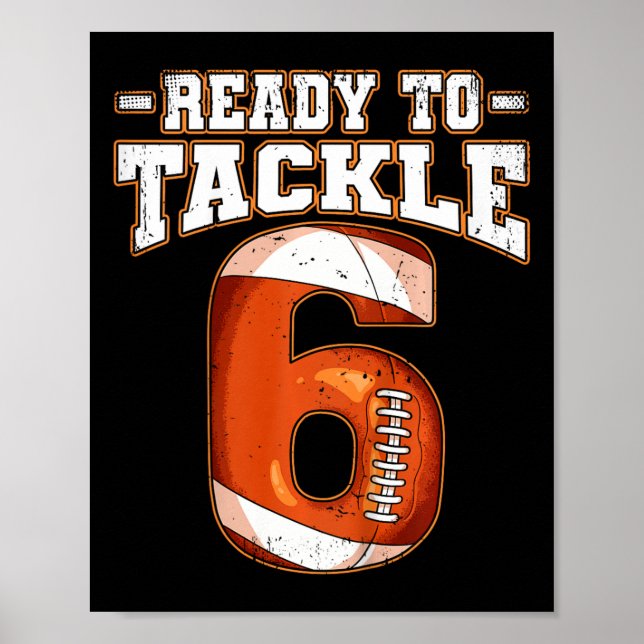 Poster Futebol de 6 Birthday (Frente)