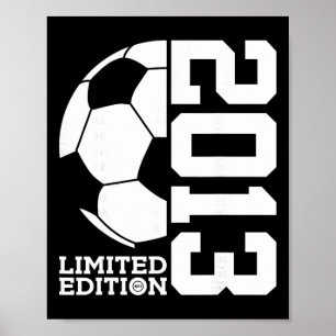 Poster Futebol de Aniversário de 12 anos Edição Limitada