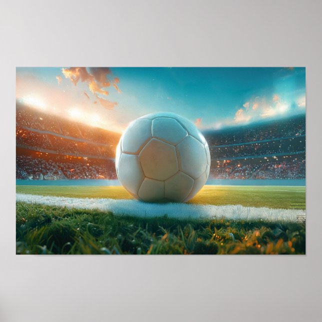 Poster Futebol de branco (Frente)