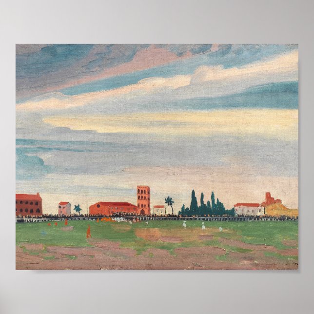 Poster Futebol de Collioure | James Dickson Innes (Frente)