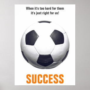 Poster Futebol de futebol com sucesso inspiracional