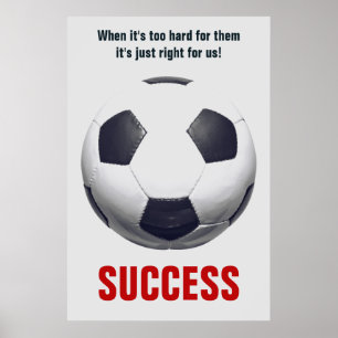 Poster Futebol de futebol com sucesso inspiracional