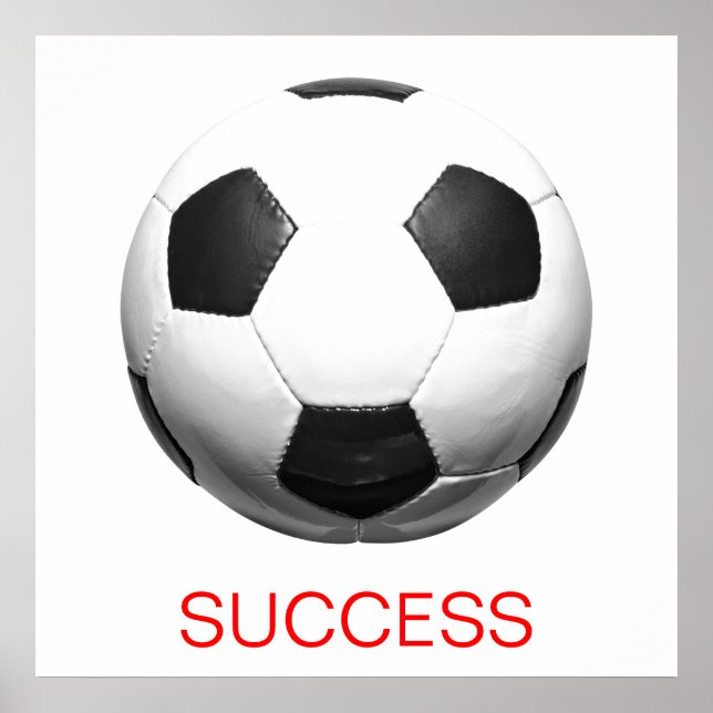 Poster Futebol de sucesso motivacional (Frente)