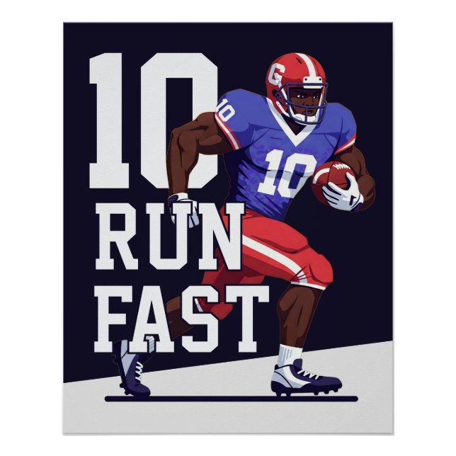 Póster Futebol de Tempo de Touchdown (Frente)