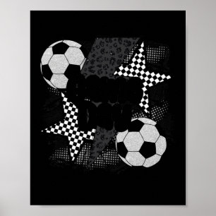 Poster Futebol Dia de Jogo Vintage Relâmpago Equipe Diver
