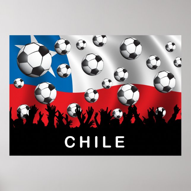 Póster Futebol do Chile (Frente)