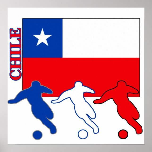 Póster Futebol do Chile (Frente)