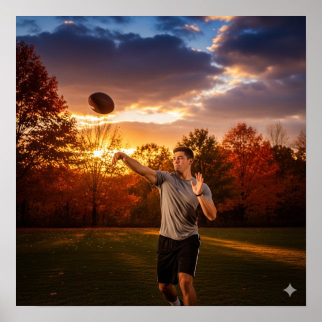 Poster Futebol do outono (Frente)