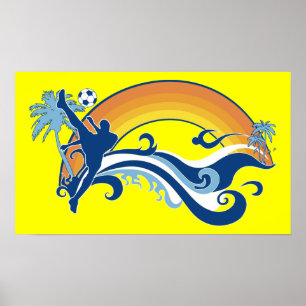 Póster futebol do verão