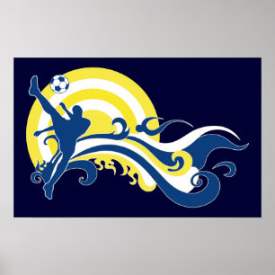 Poster futebol do verão