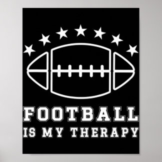 Poster Futebol é minha terapia, futebol americano