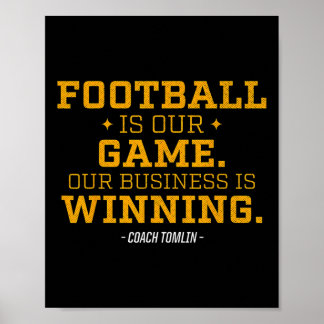 Poster Futebol é nosso jogo Nosso negócio está vencendo