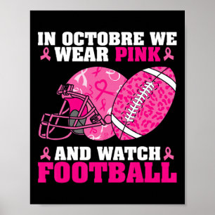 Poster Futebol Em Outubro Vestimos Cancer Rosa Awa