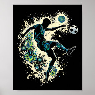 Poster Futebol Eu Sou um Menino de 7 Anos de Idade Aniver