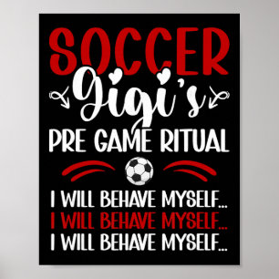 Poster Futebol Gigi Gigi engraçado de um jogador de futeb