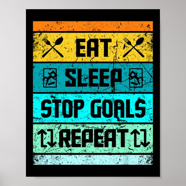 Poster Futebol Goalie Hockey Goalie Lacrosse Para Homens  (Frente)