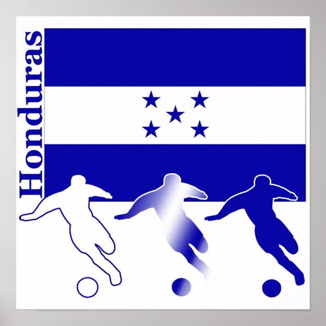 Póster Futebol Honduras (Frente)