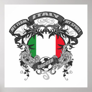 Póster Futebol Italia
