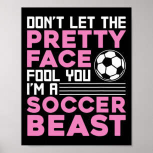 Poster Futebol Legal Para Mulheres Meninas Adolescentes A