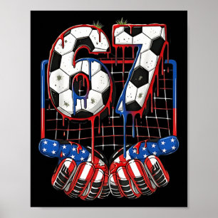 Poster Futebol Ll 67 Drip Six Seven Geração Alpha Meme EU