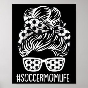 Poster Futebol Mãe Vida Dia de Mães Esporte Mamãe de Mama