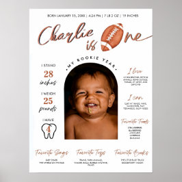 Poster Futebol minimalista novato do primeiro ano